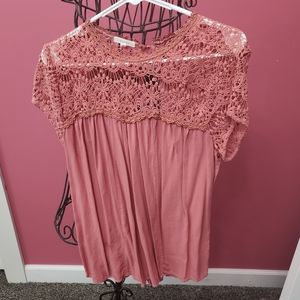 Lace top t-shirt